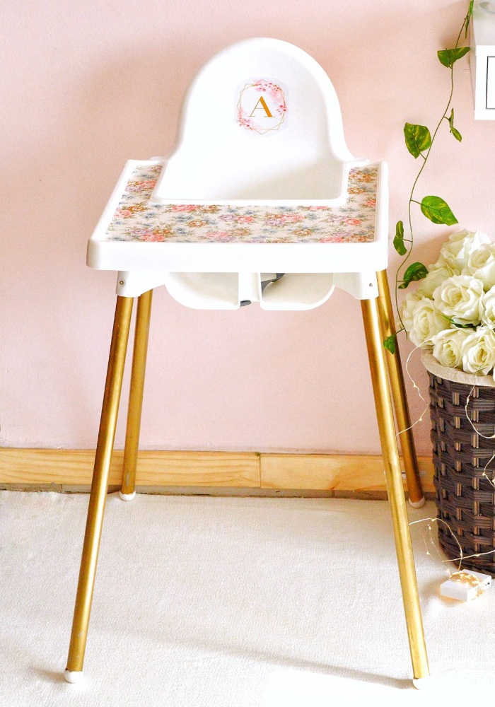 ikea high chair makeover